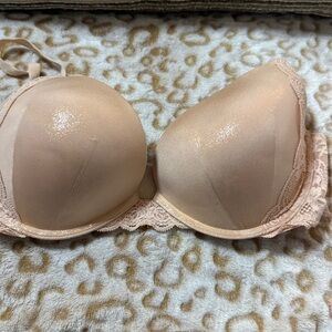 Victoria's Secret Nude Bra with Lace Accents